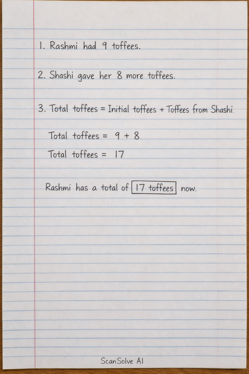 Handwritten step-by-step solution preview