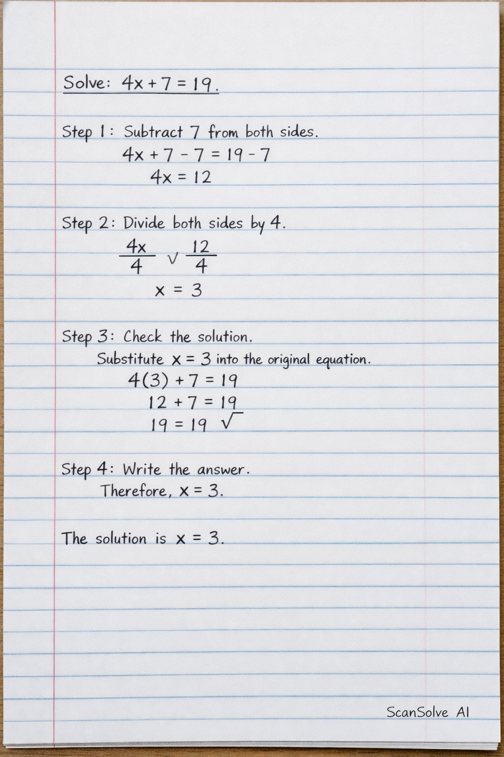 Handwritten step-by-step solution preview