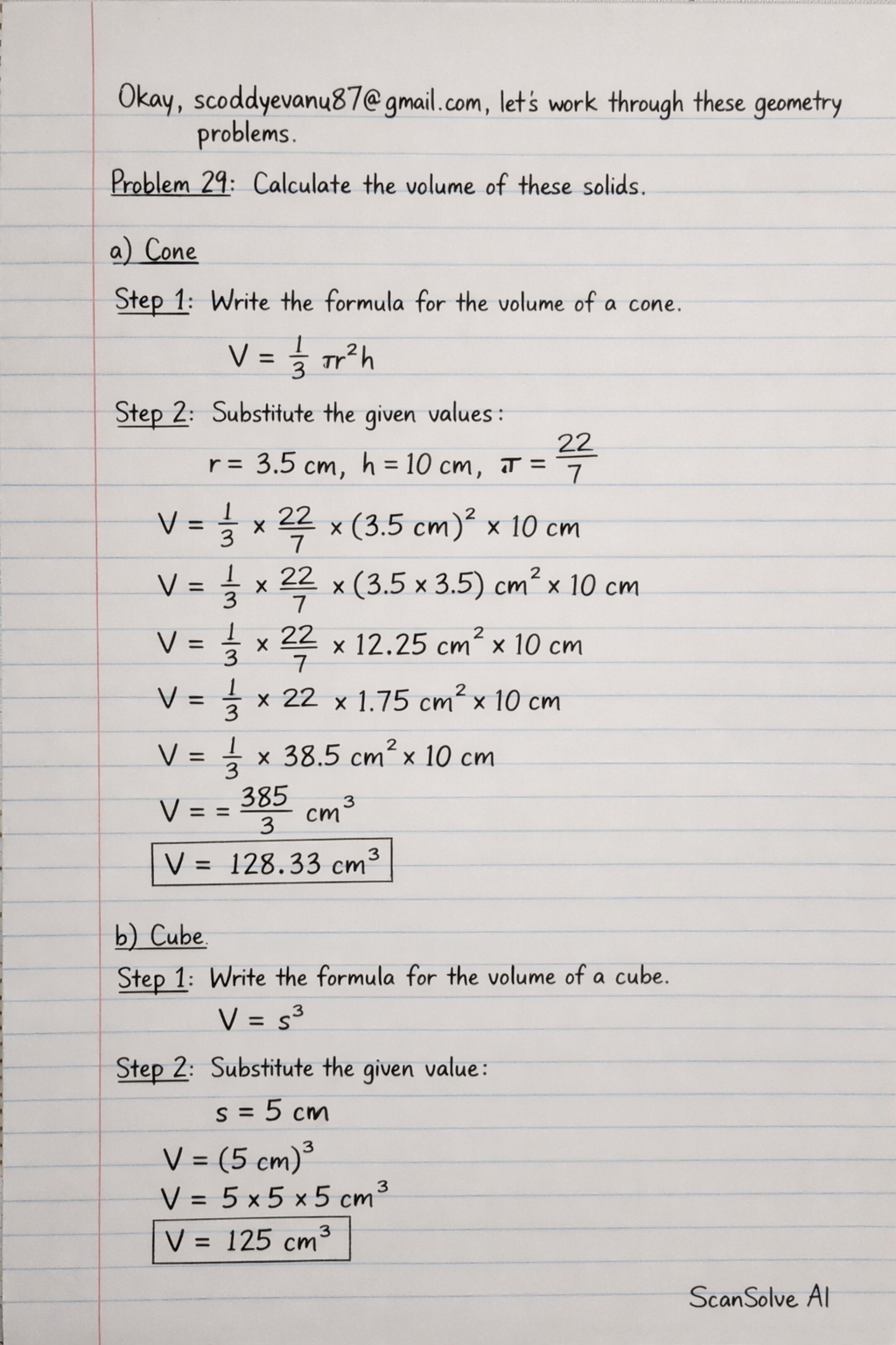 Handwritten step-by-step solution preview