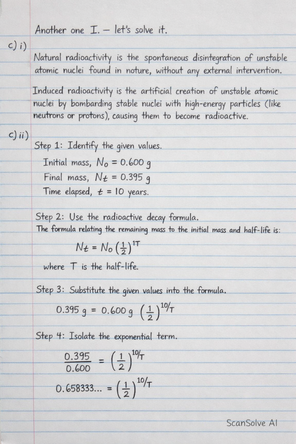Handwritten step-by-step solution preview