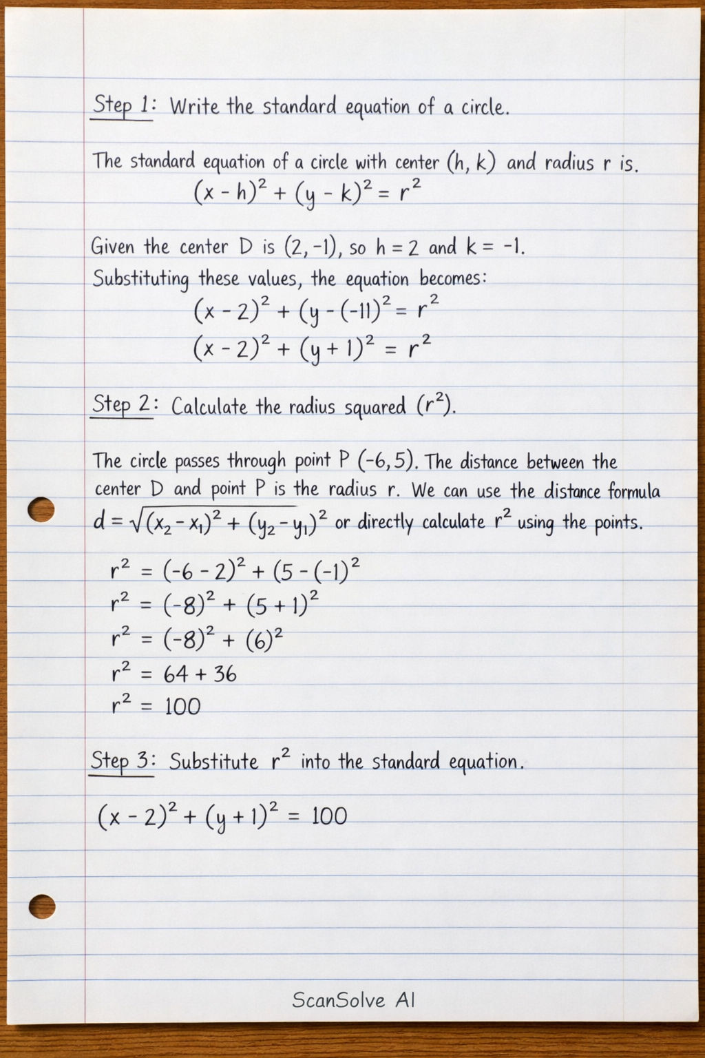 Handwritten step-by-step solution preview
