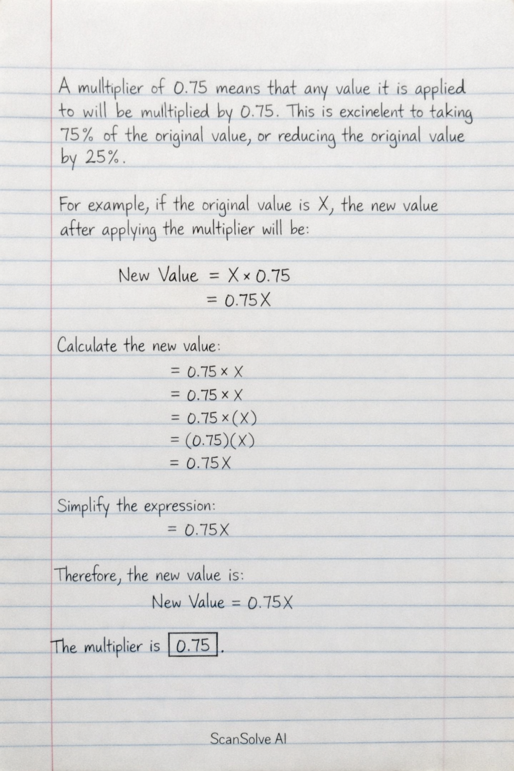Handwritten step-by-step solution preview