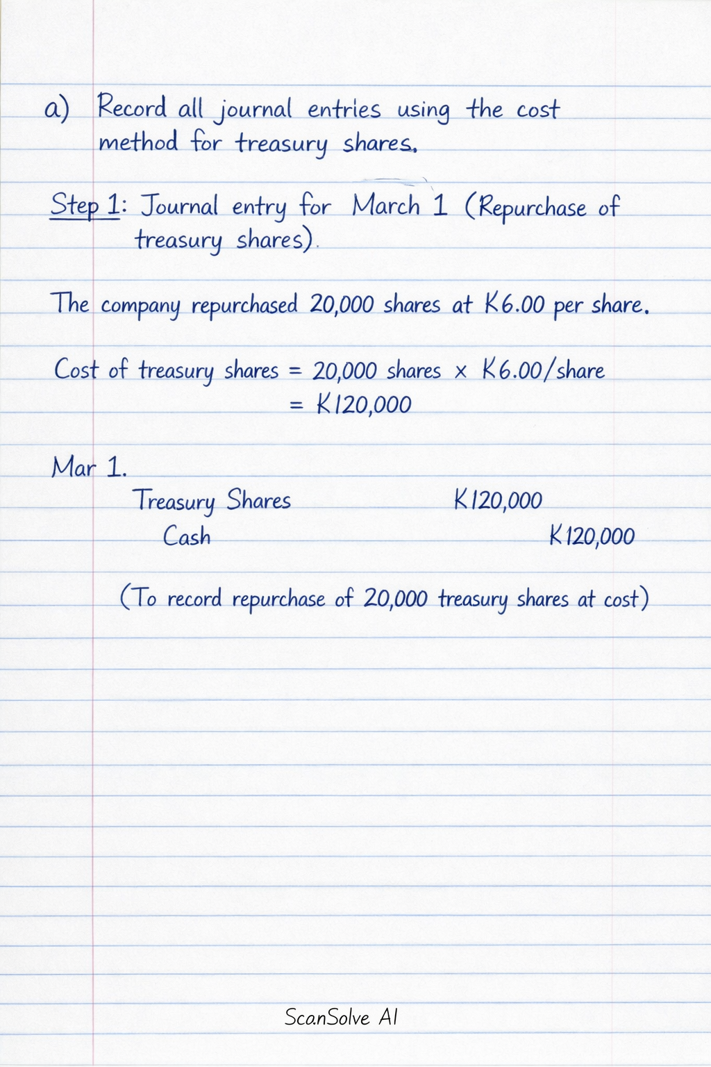 Handwritten step-by-step solution