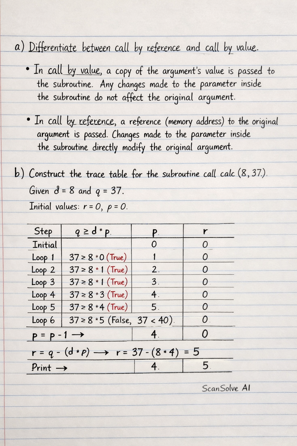 Handwritten step-by-step solution preview