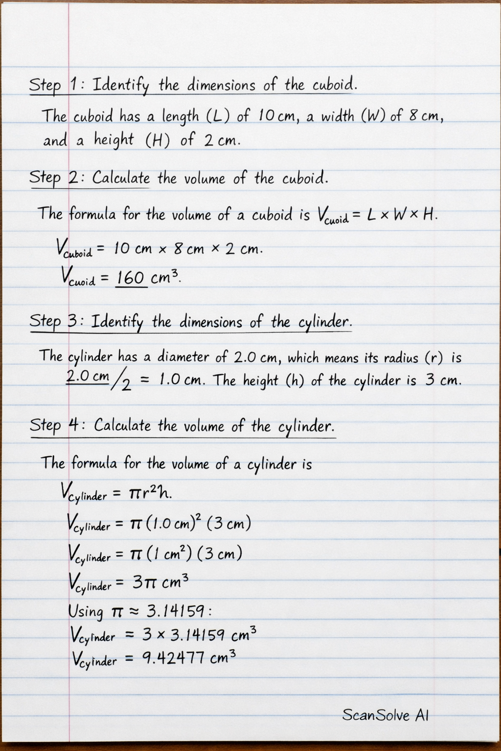 Handwritten step-by-step solution preview
