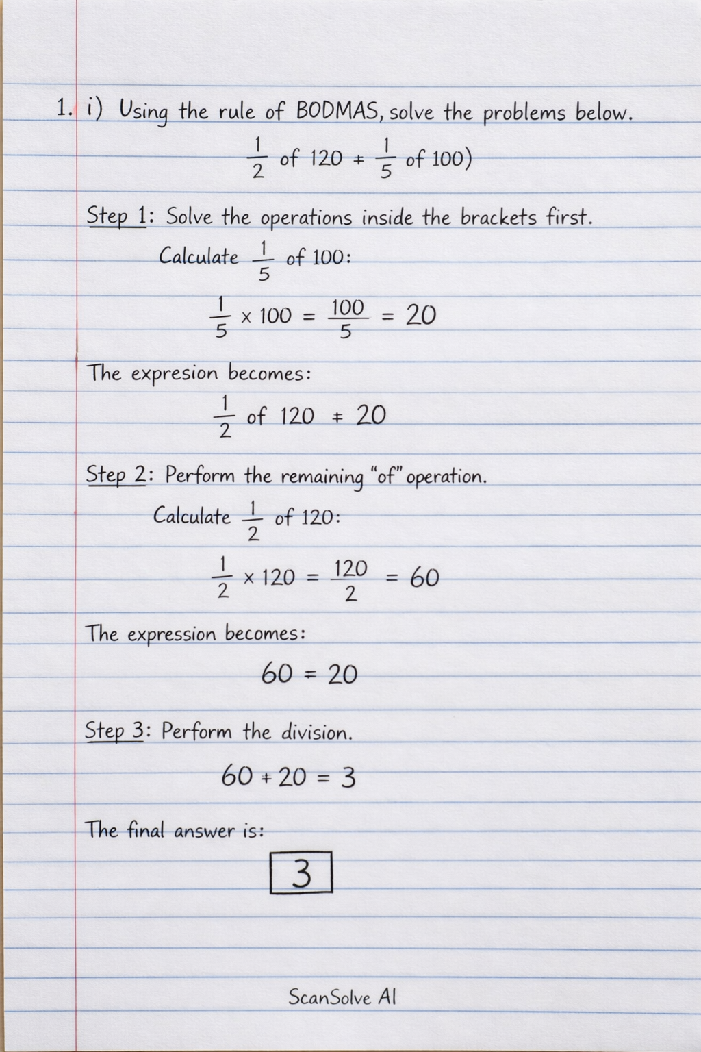 Handwritten step-by-step solution preview
