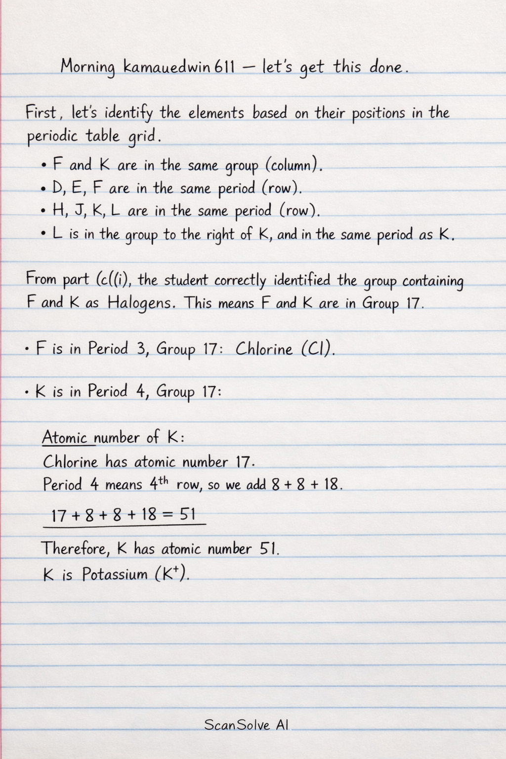 Handwritten step-by-step solution preview