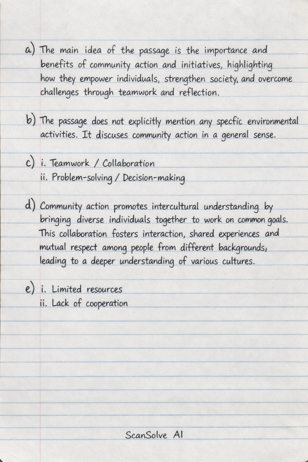 Handwritten step-by-step solution