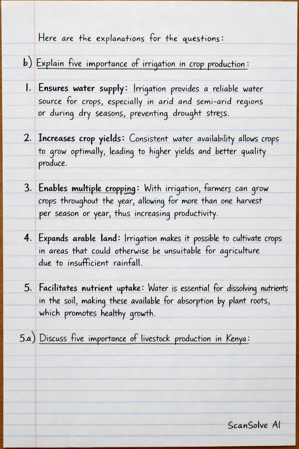 Handwritten step-by-step solution