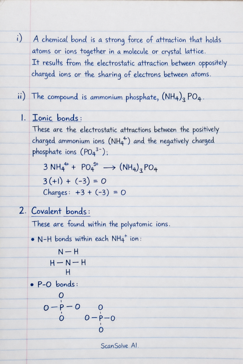 Handwritten step-by-step solution