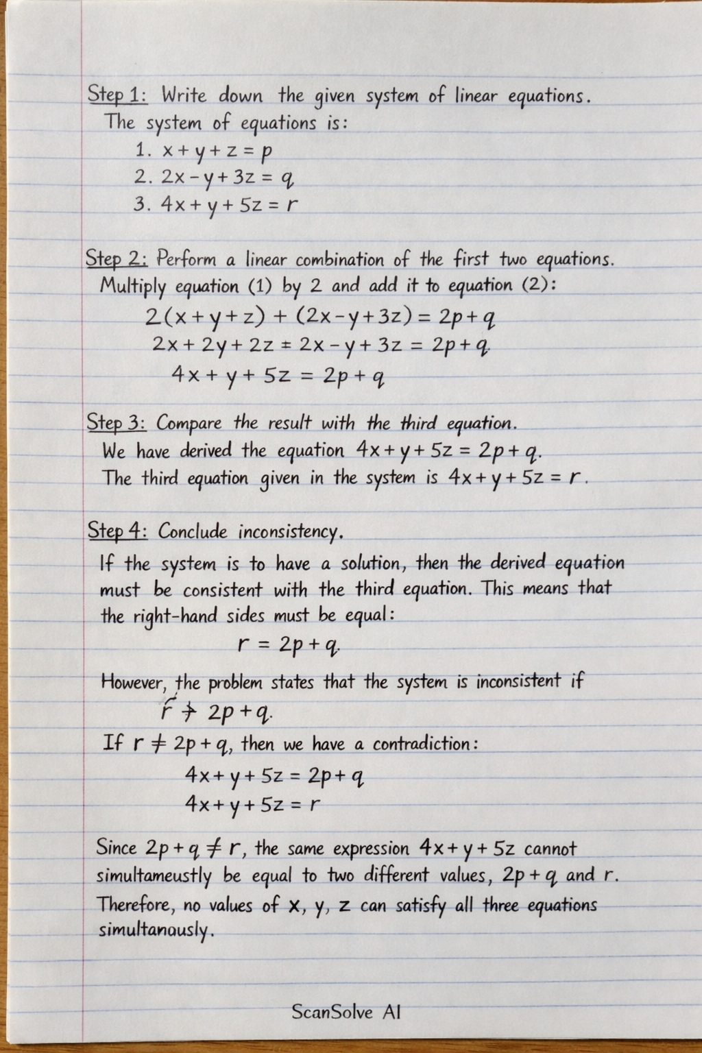 Handwritten step-by-step solution preview