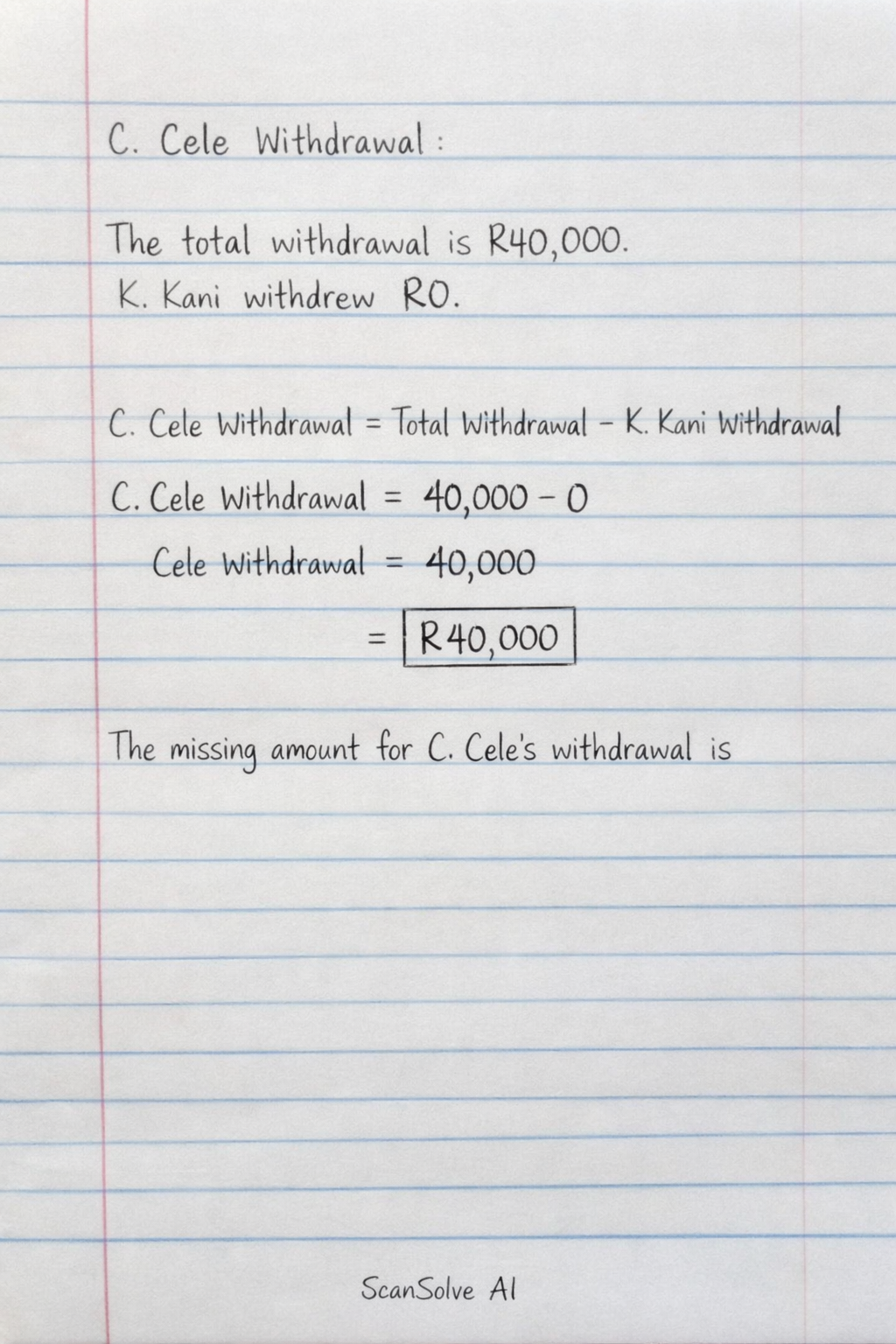 Handwritten step-by-step solution preview