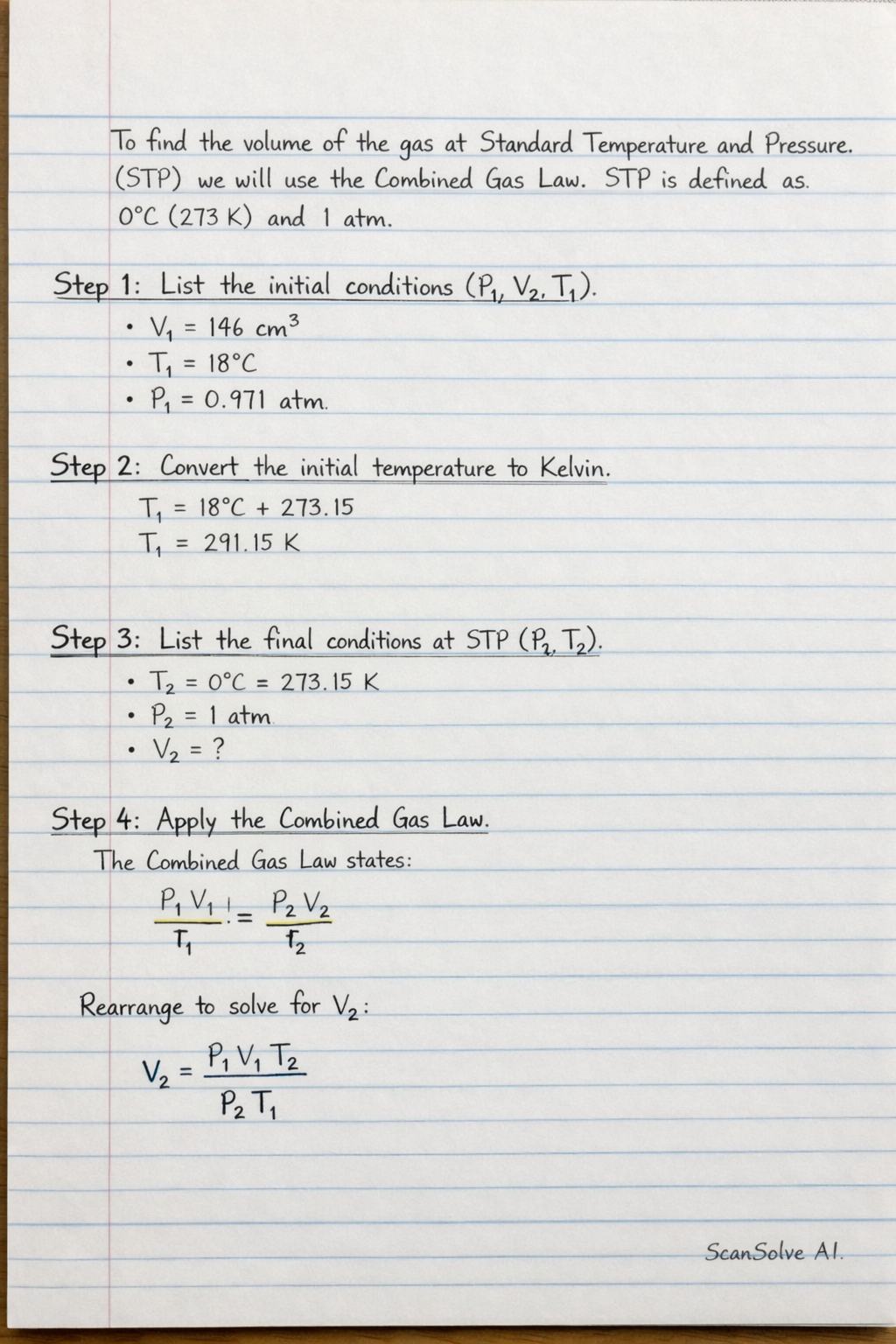 Handwritten step-by-step solution preview