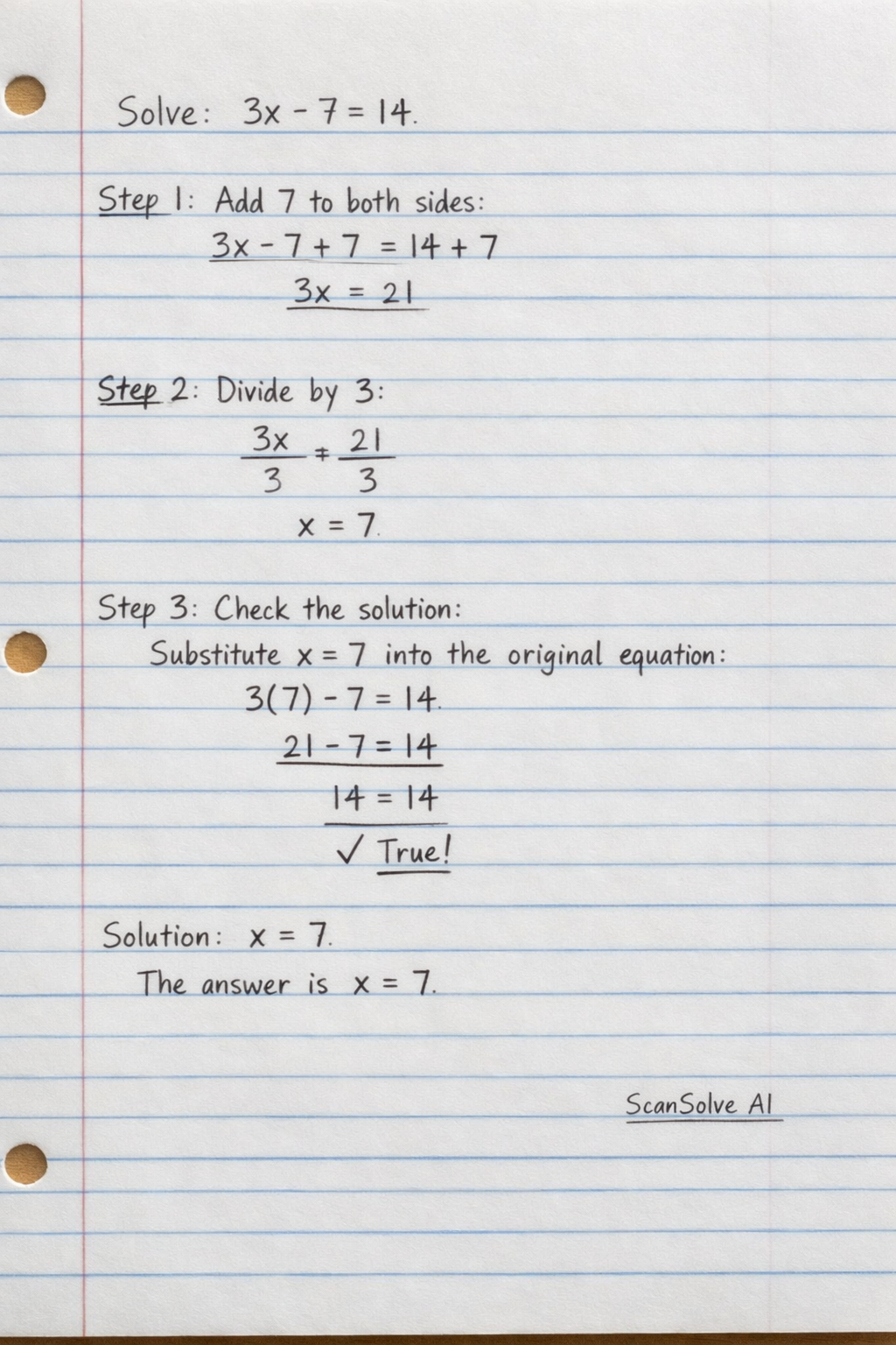 Handwritten step-by-step solution preview