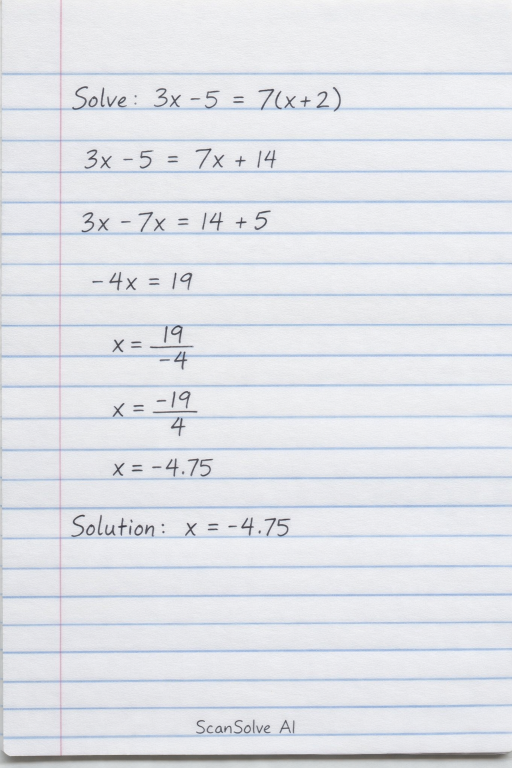 Handwritten step-by-step solution preview
