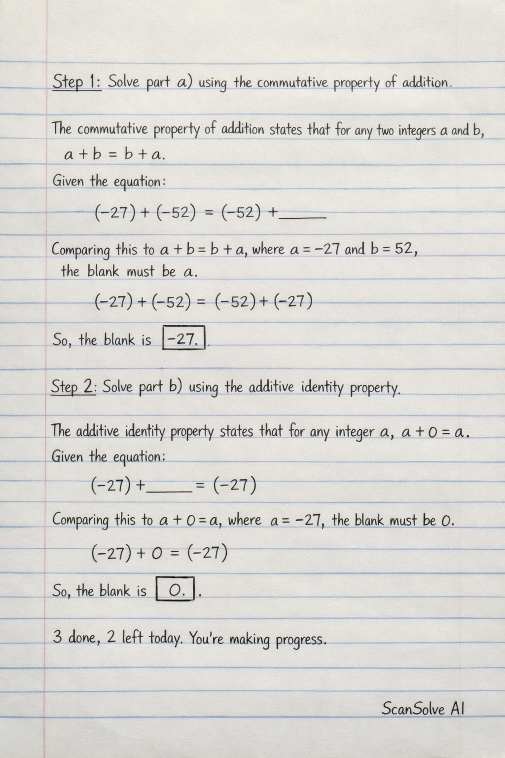 Handwritten step-by-step solution preview