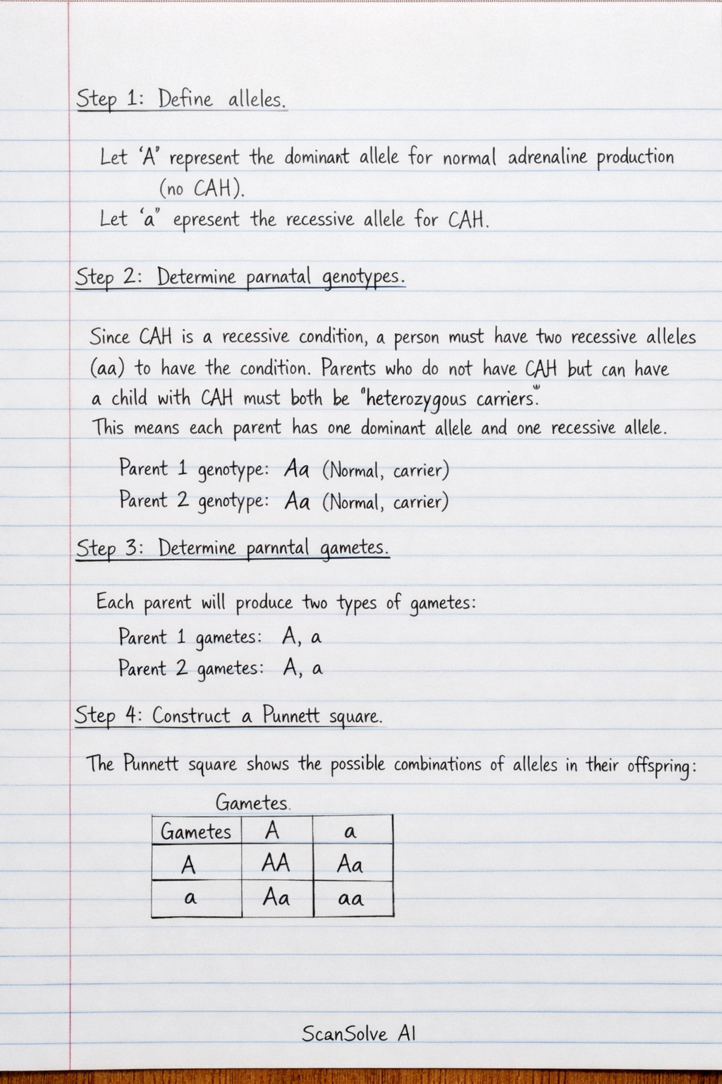 Handwritten step-by-step solution preview