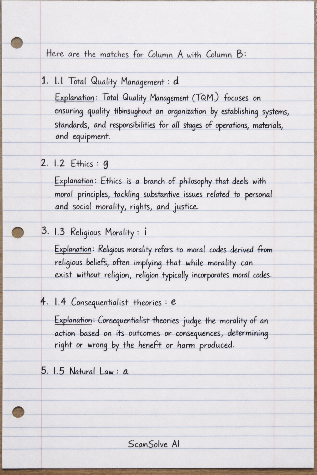 Handwritten step-by-step solution