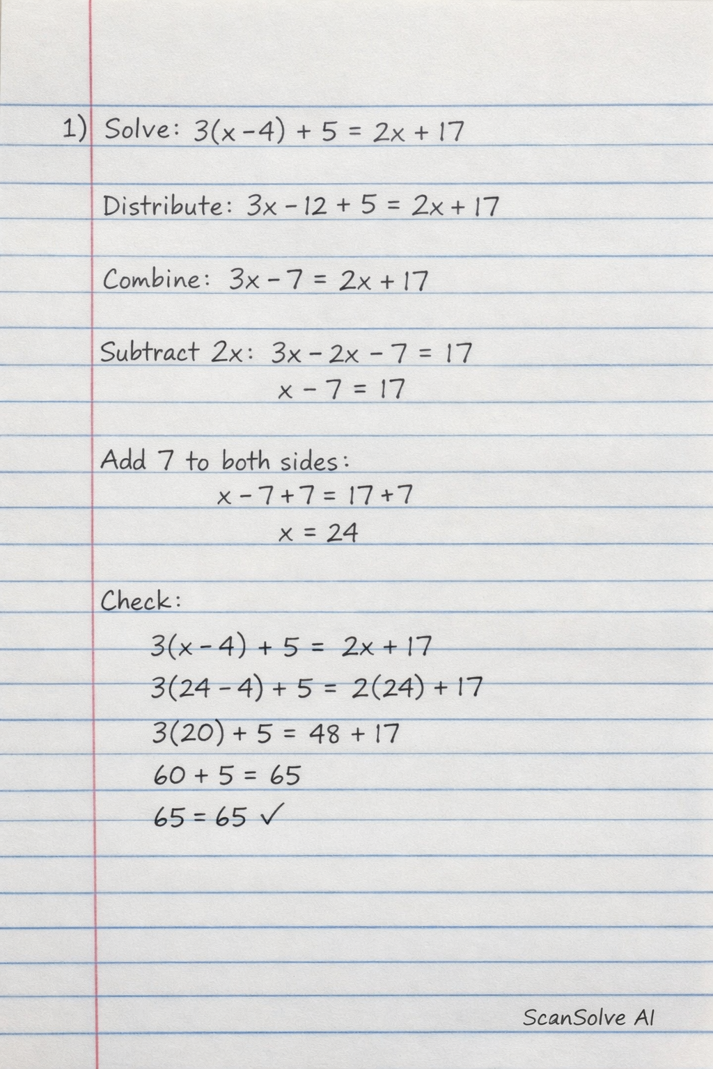 Handwritten step-by-step solution preview