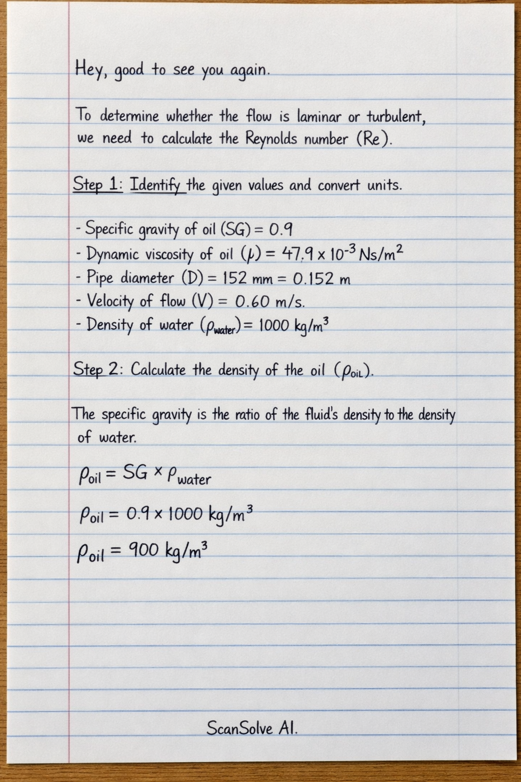 Handwritten step-by-step solution preview