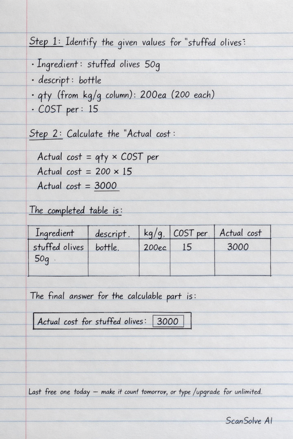 Handwritten step-by-step solution preview