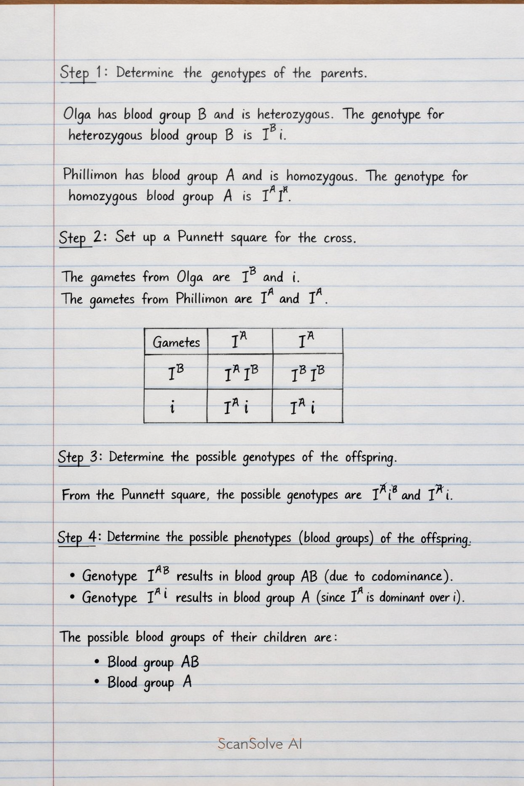 Handwritten step-by-step solution preview