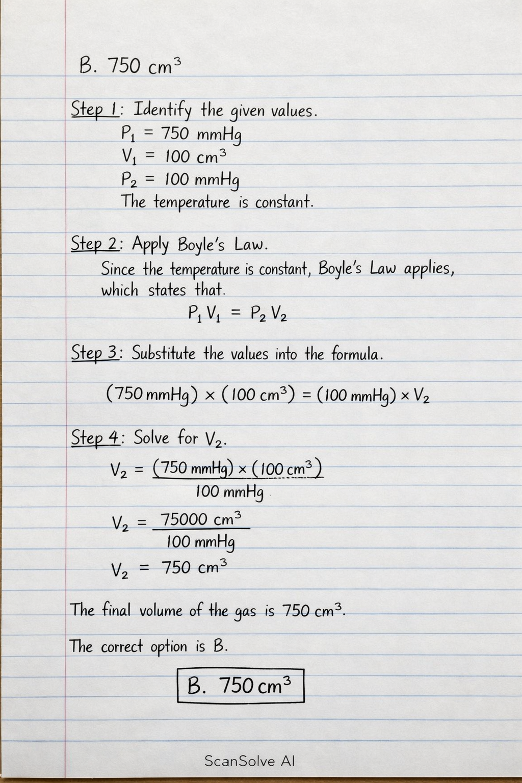 Handwritten step-by-step solution preview