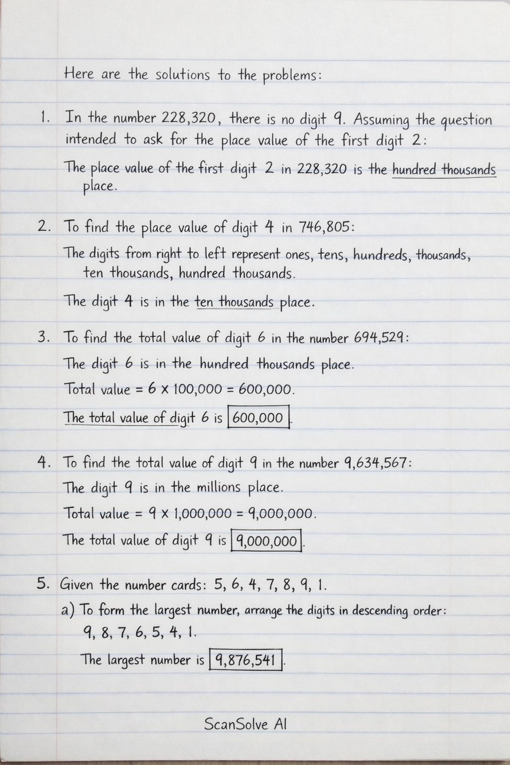 Handwritten step-by-step solution preview