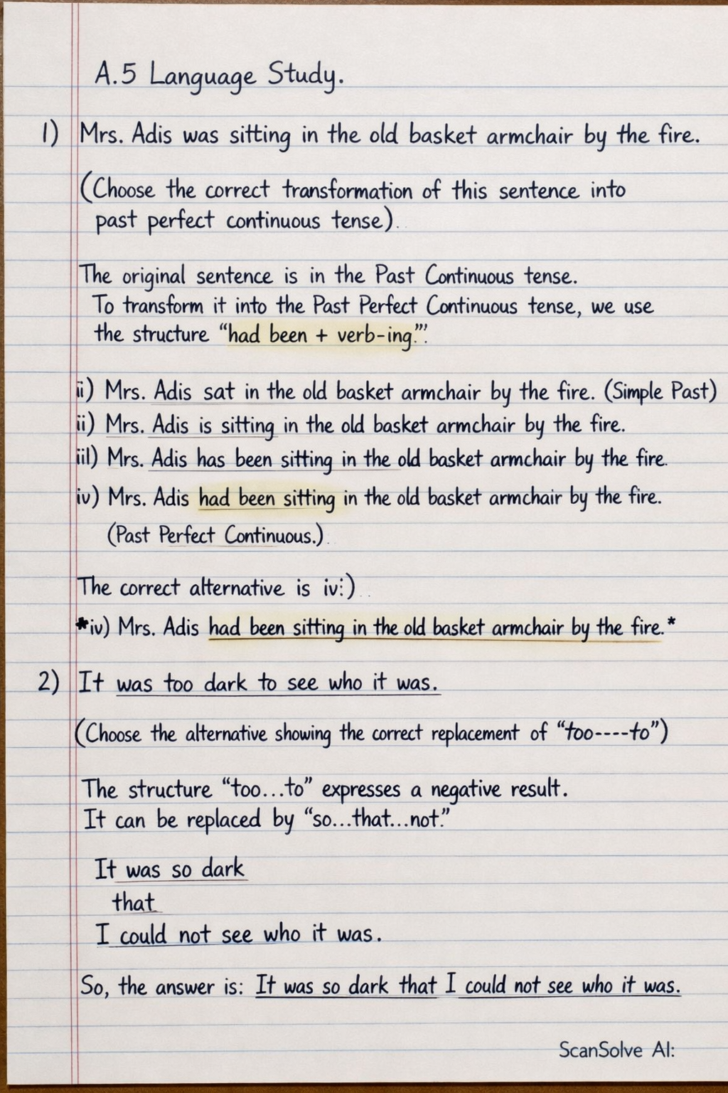 Handwritten step-by-step solution preview