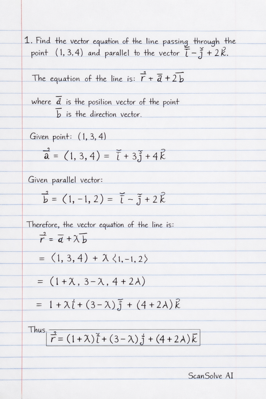 Handwritten step-by-step solution preview