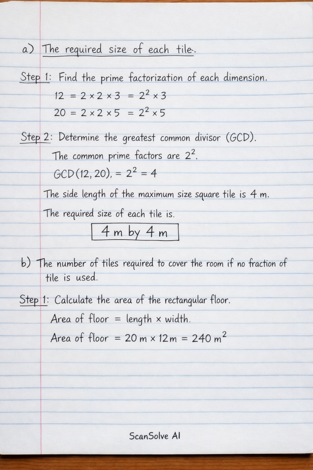 Handwritten step-by-step solution preview