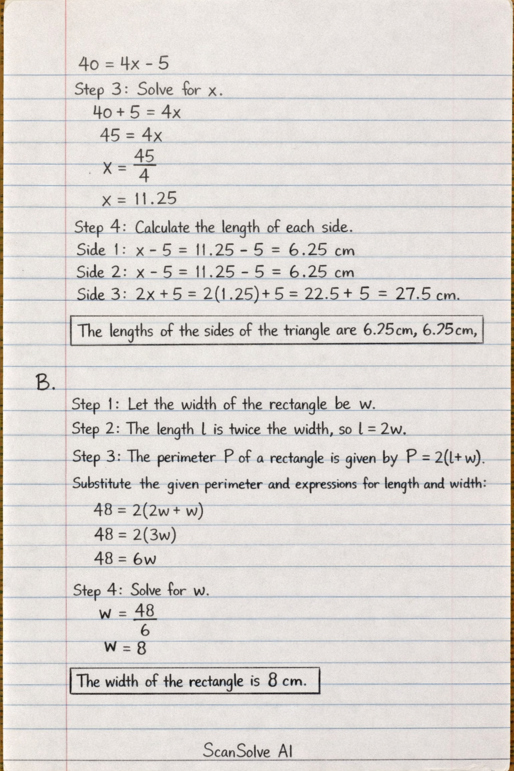 Handwritten step-by-step solution preview