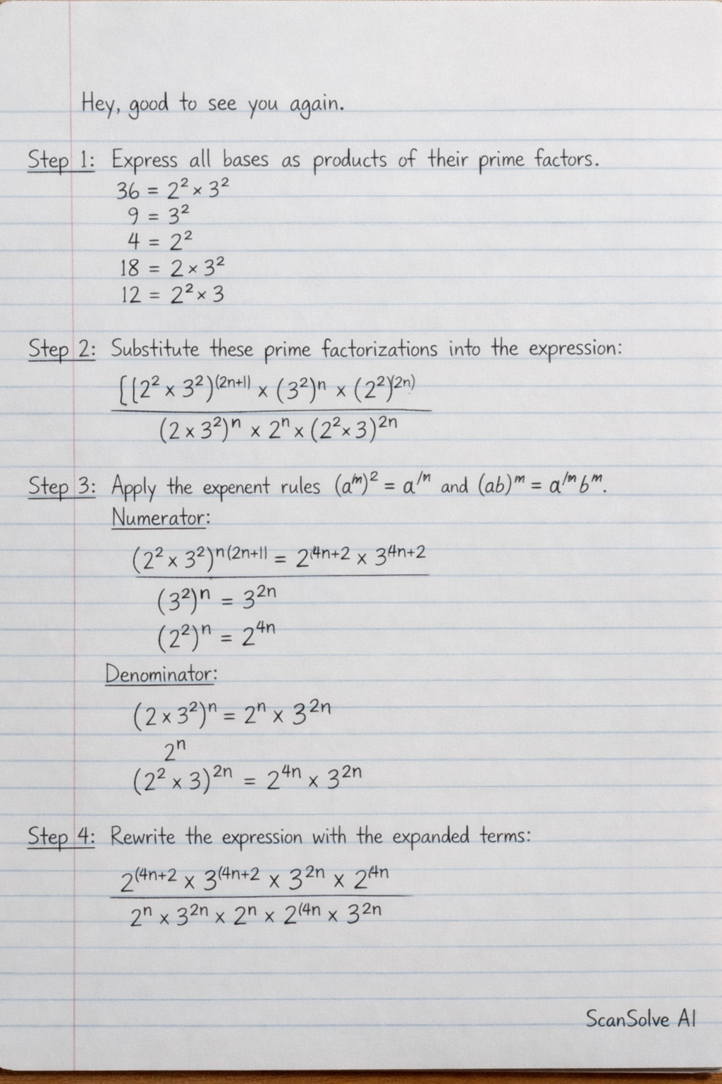 Handwritten step-by-step solution preview