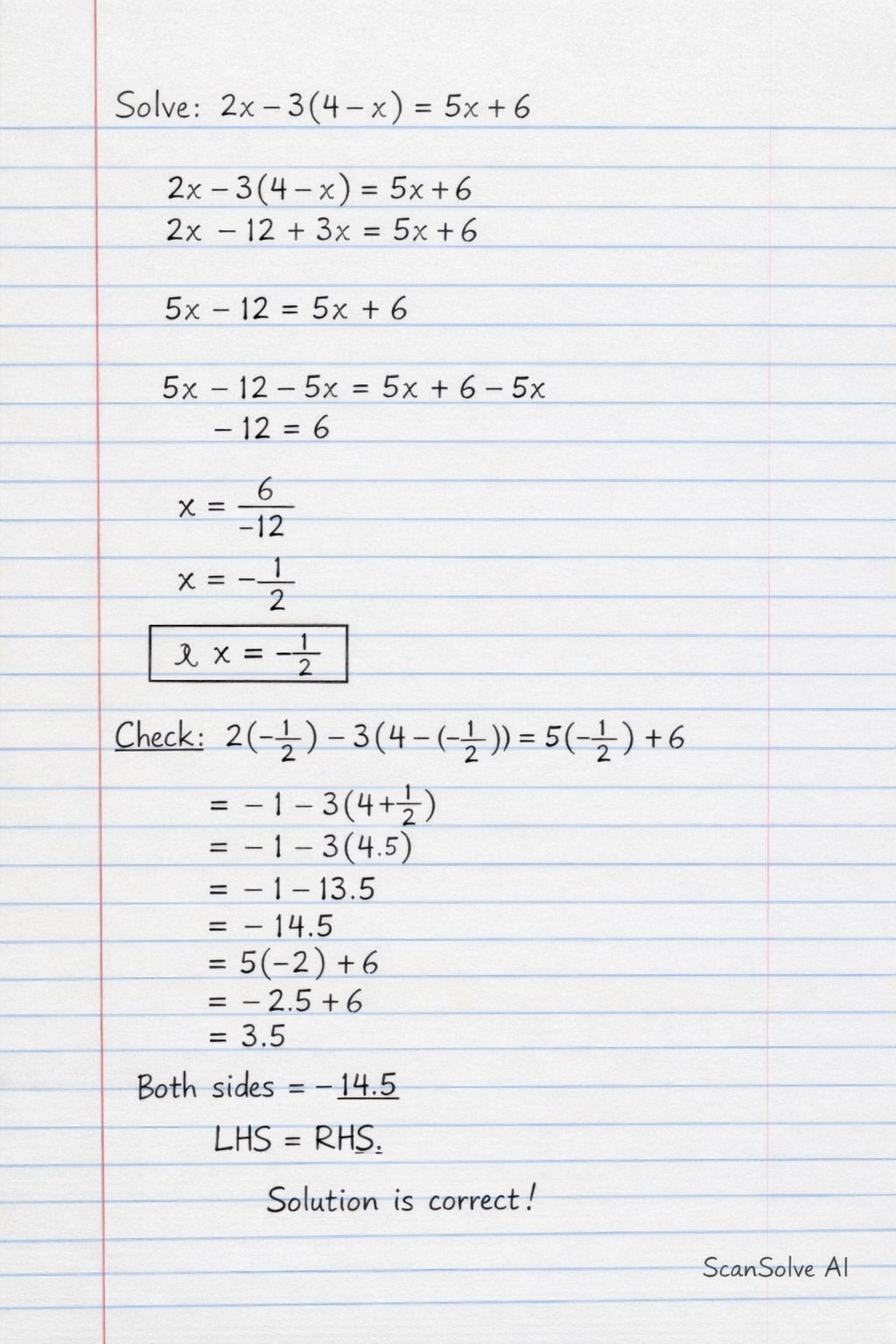 Handwritten step-by-step solution preview