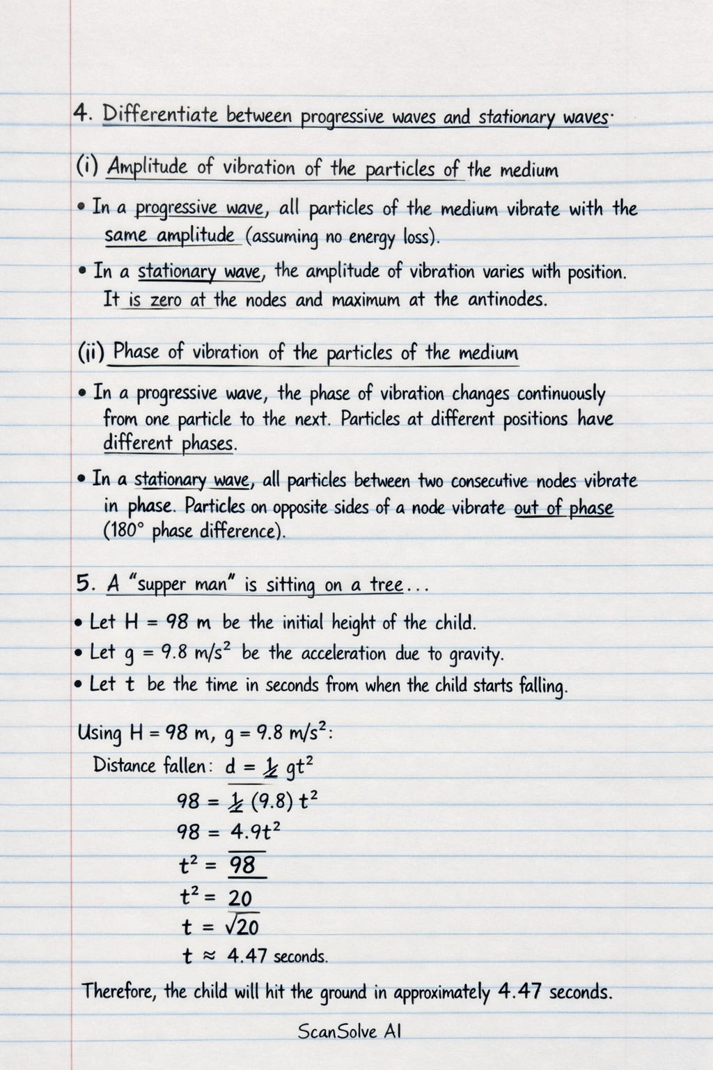 Handwritten step-by-step solution preview