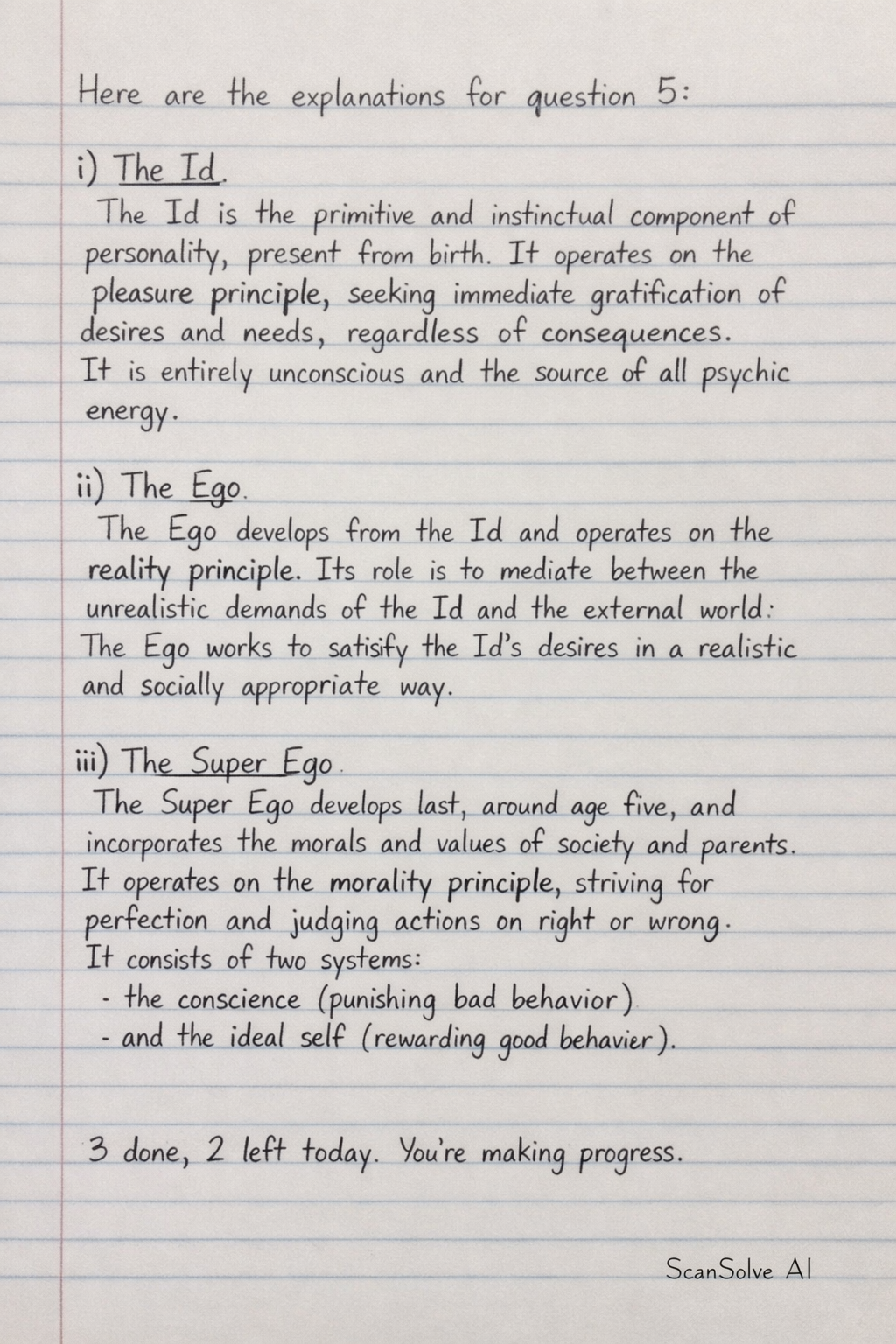 Handwritten step-by-step solution preview