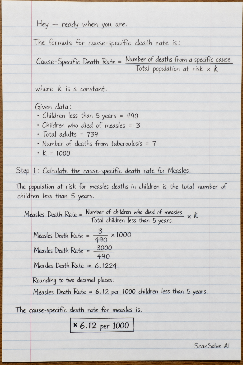 Handwritten step-by-step solution preview