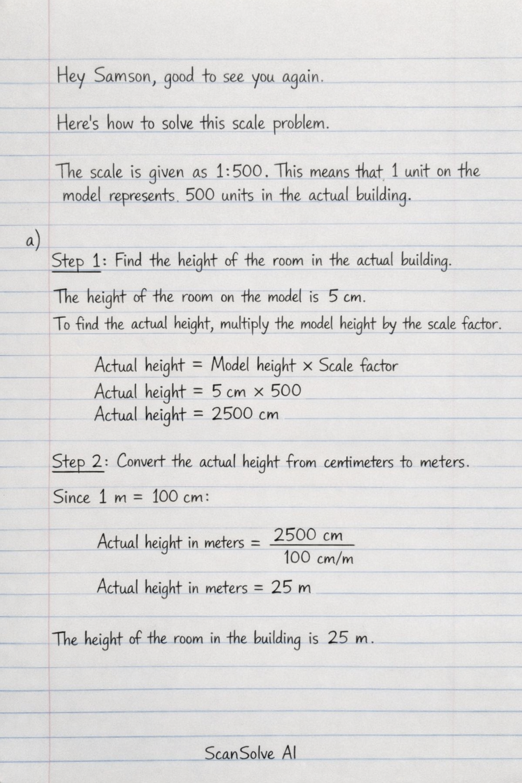 Handwritten step-by-step solution preview