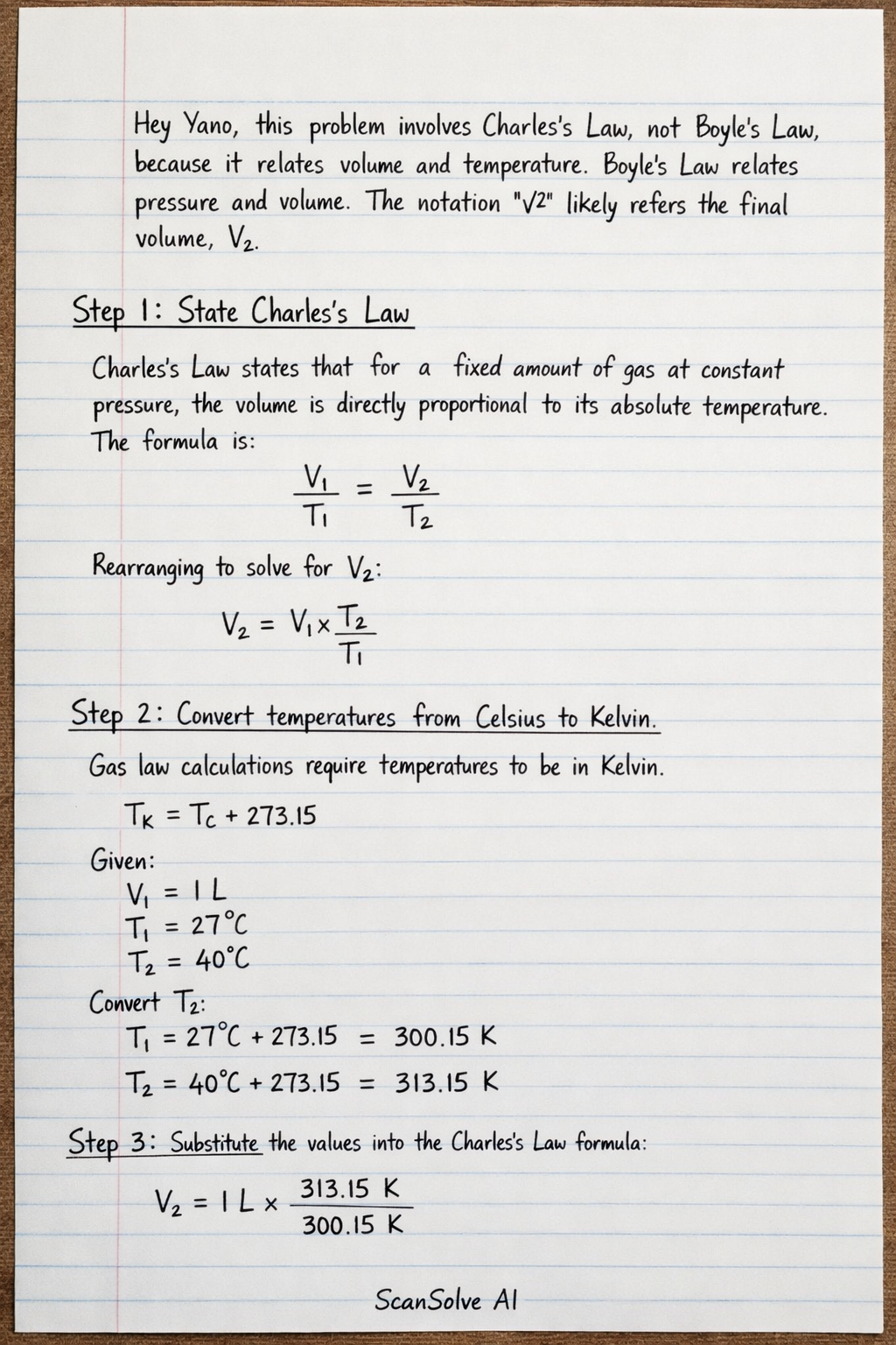 Handwritten step-by-step solution preview