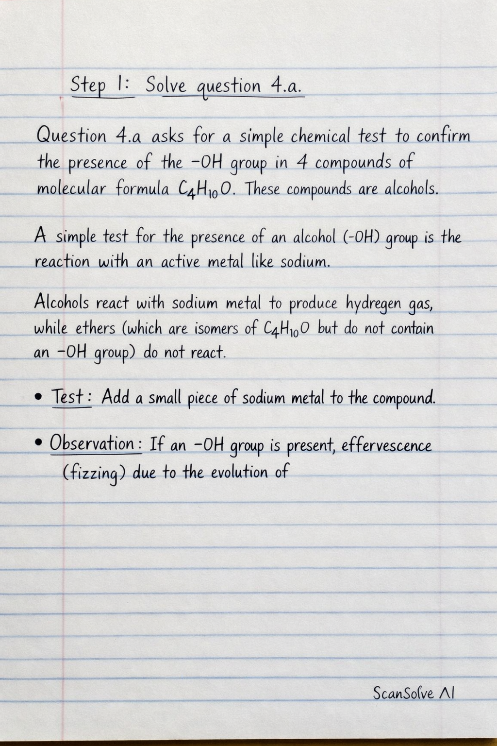Handwritten step-by-step solution preview