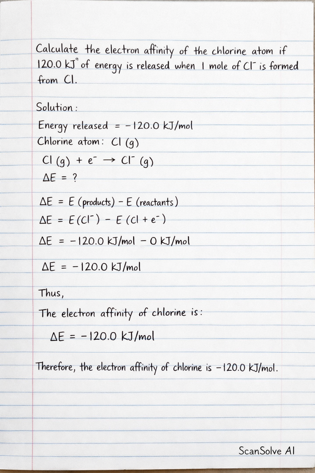 Handwritten step-by-step solution preview
