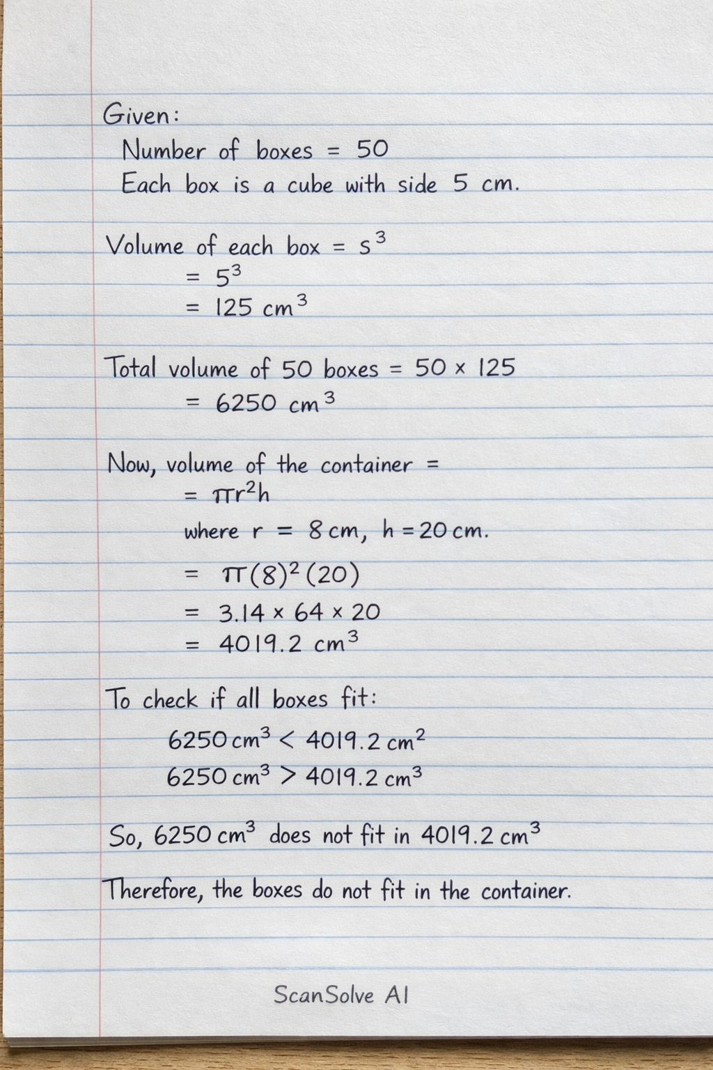 Handwritten step-by-step solution preview