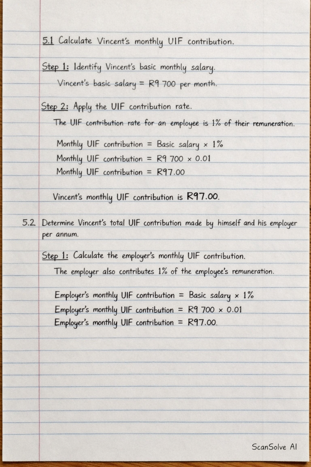 Handwritten step-by-step solution preview