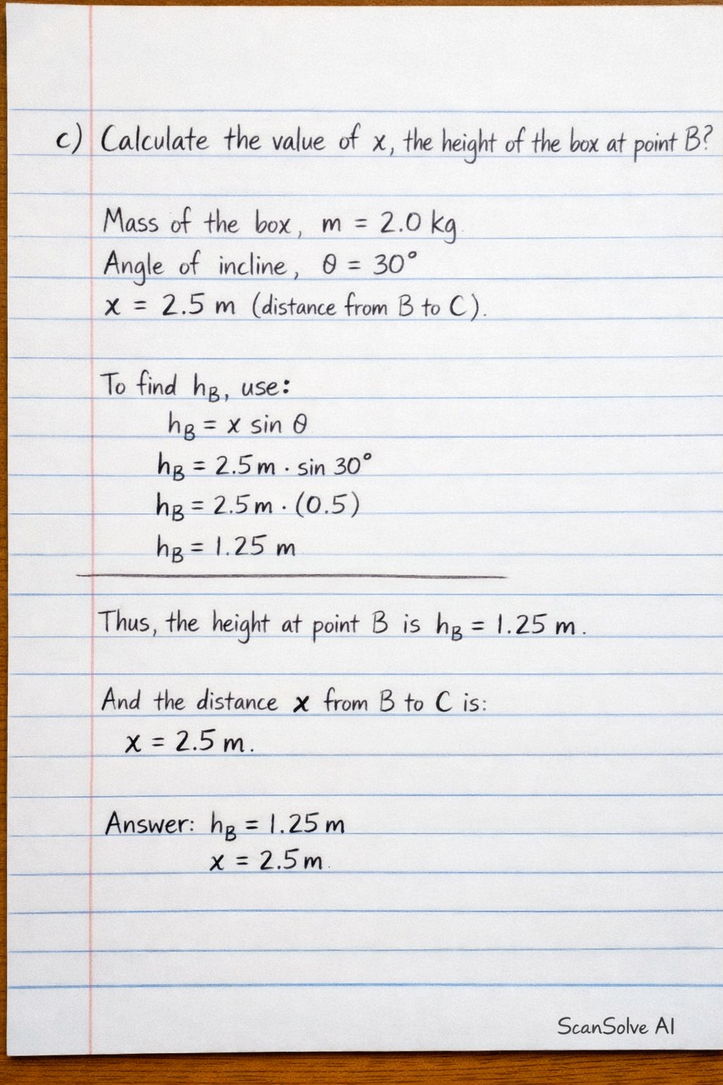 Handwritten step-by-step solution preview