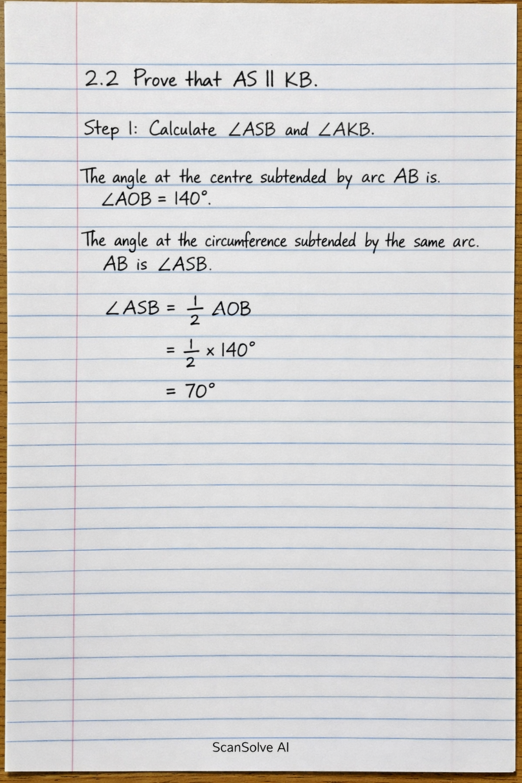 Handwritten step-by-step solution preview