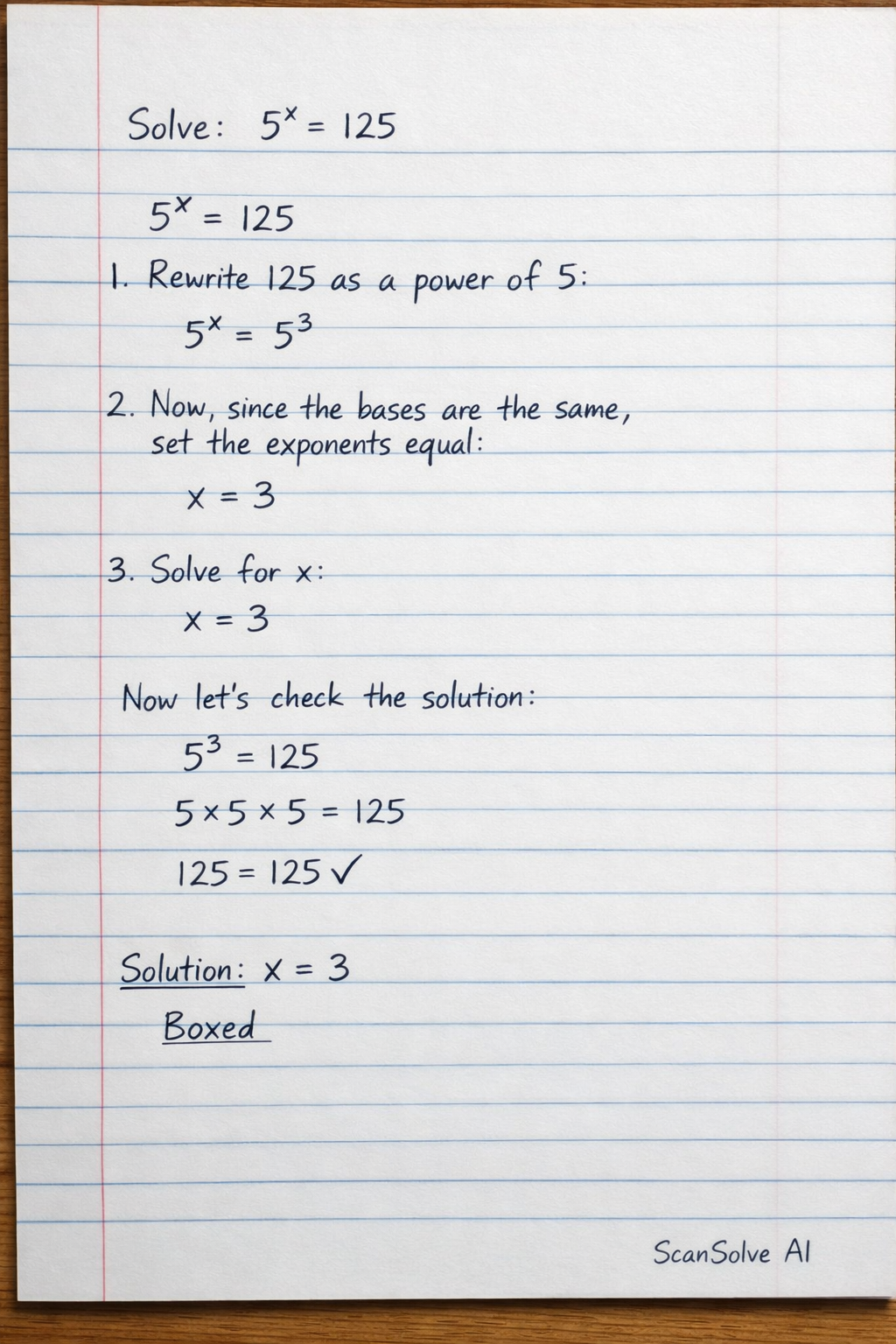 Handwritten step-by-step solution preview