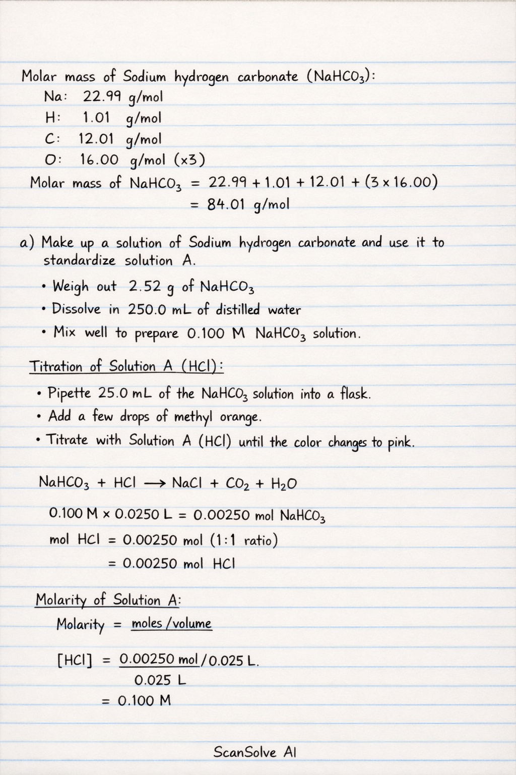 Handwritten step-by-step solution preview