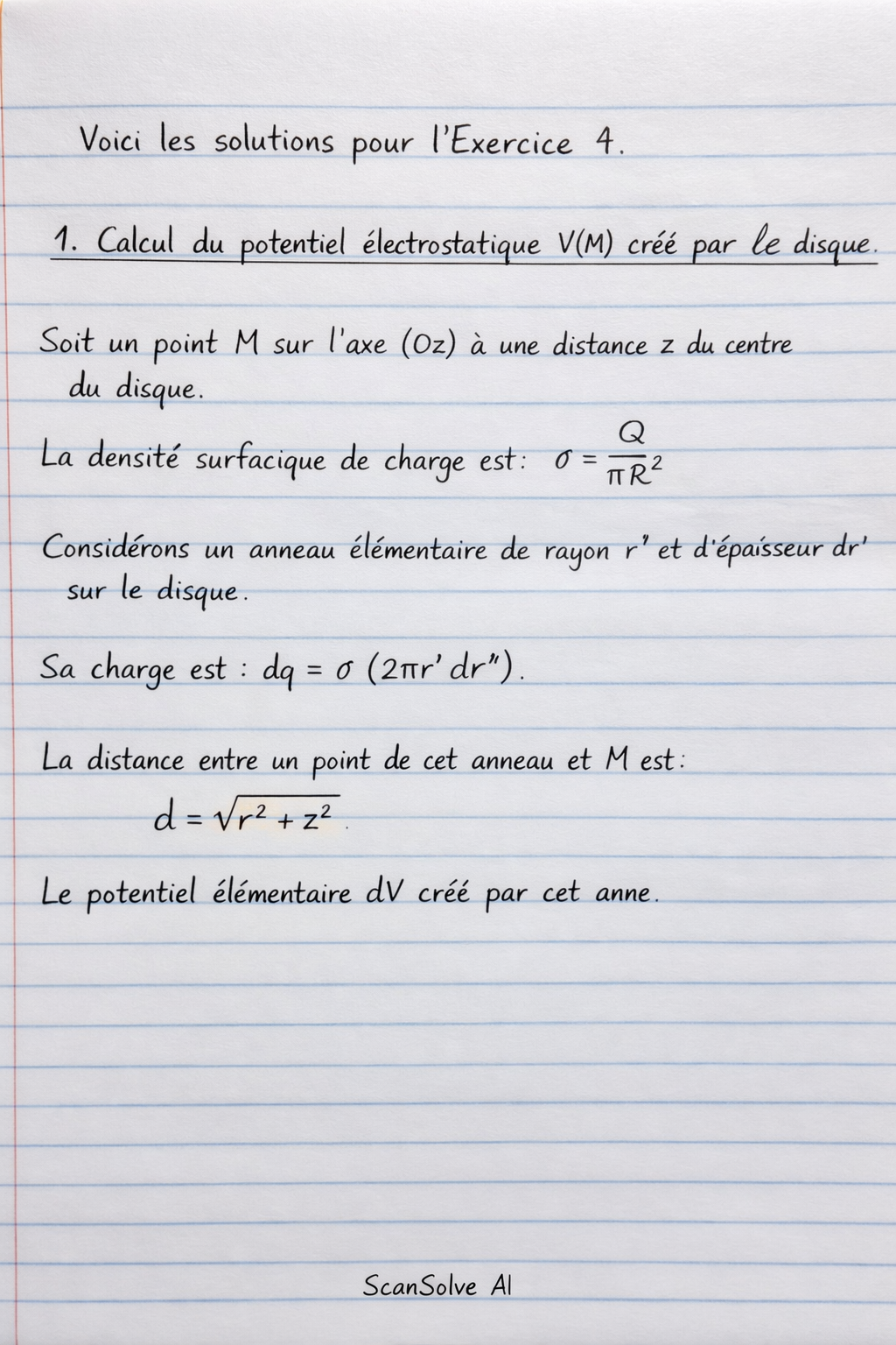 Handwritten step-by-step solution preview