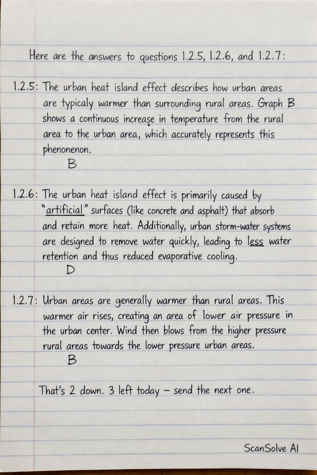 Handwritten step-by-step solution