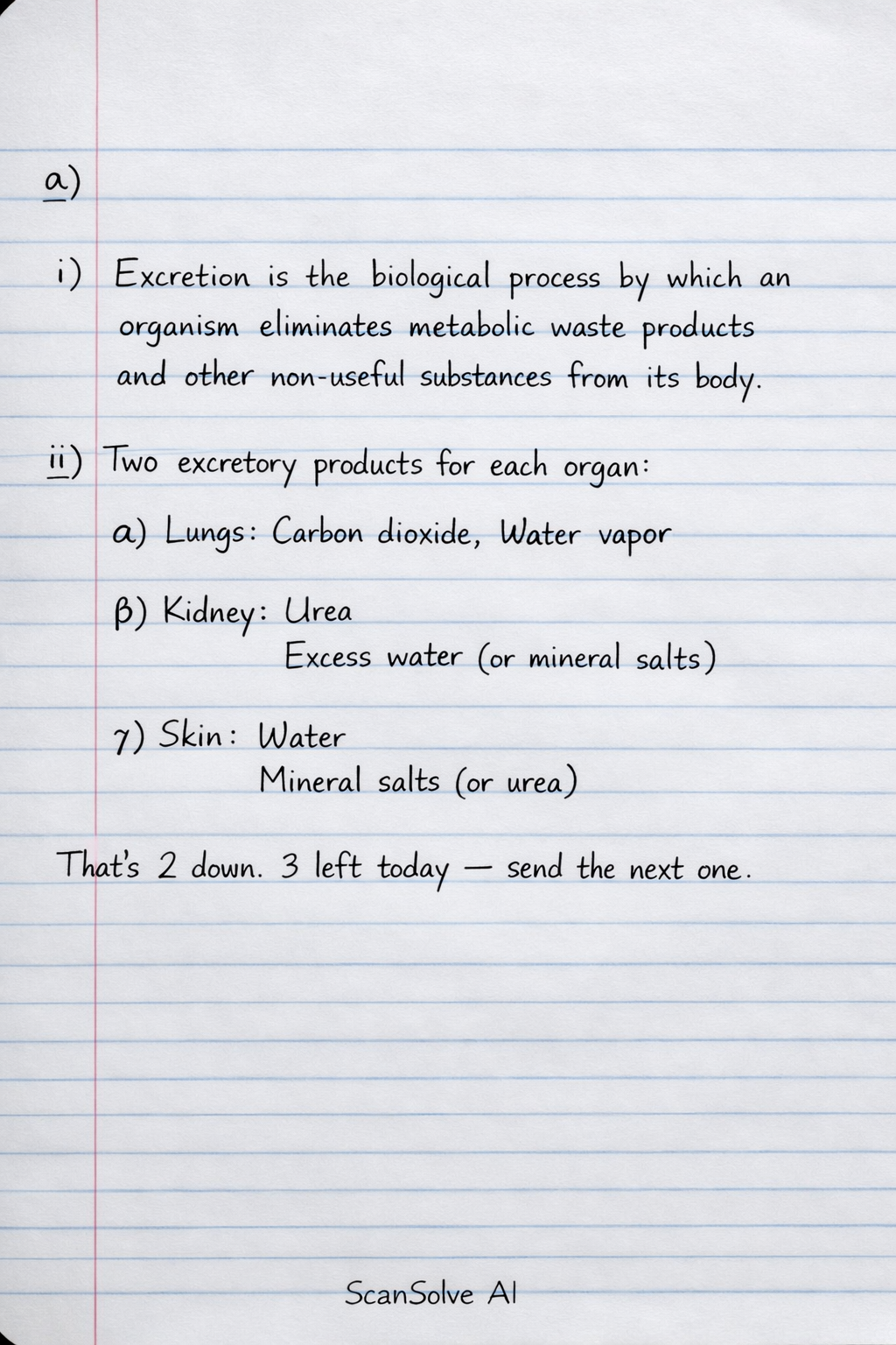 Handwritten step-by-step solution